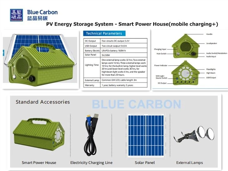 Solar Powered Energy Storage System DC USB Output